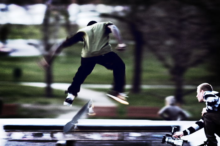 Skok na skateboardu / Jump on a skateboard