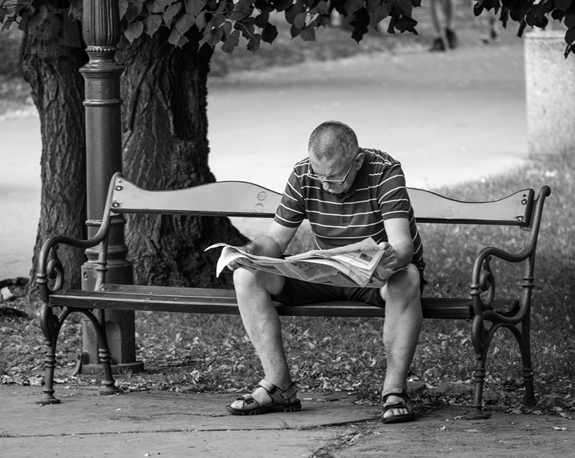 Čtenář novin / A reader of newspaper