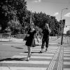Žena a muž na přechodu / A woman and a man on the zebra crossing